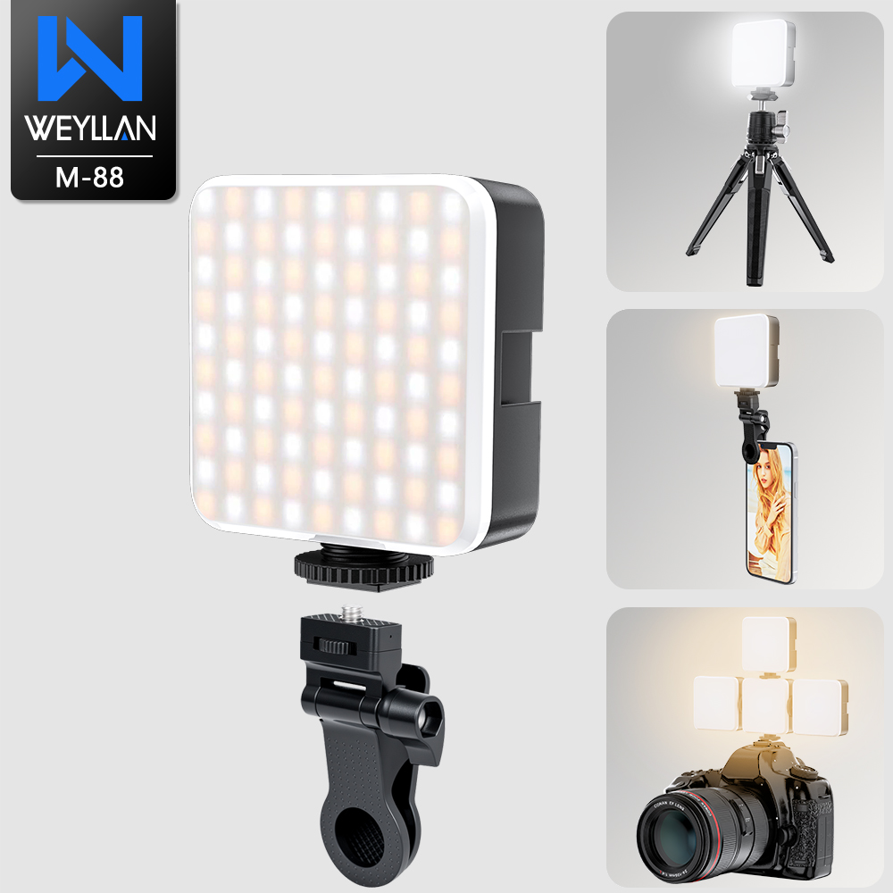 Photography Lighting Brands - WEYLLAN M-88 2000 mAh LED-Videoleuchte mit
