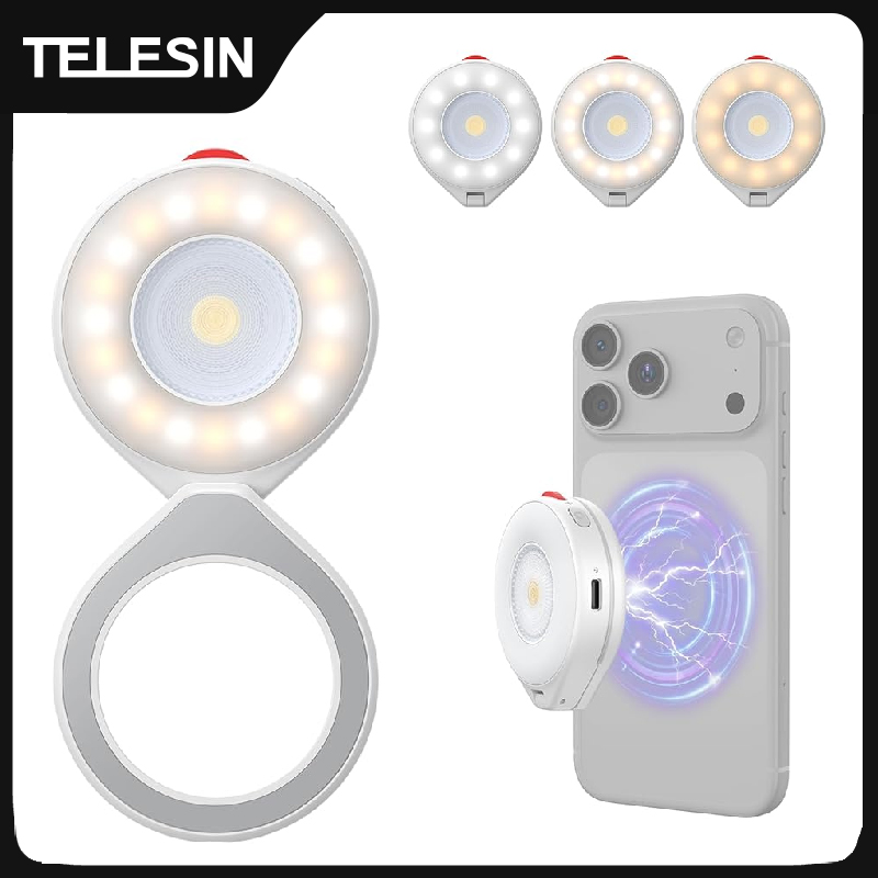 Photography Lighting Brands - TELESIN Magnetisches Blitzlicht Smartphone Fotografie Mini
