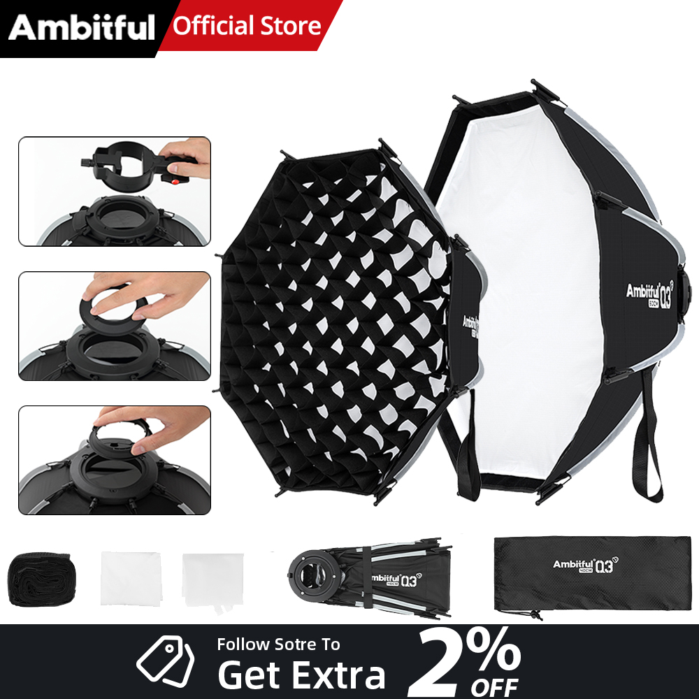 Photography Lighting Box - Neue AMBITFUL Q3 Schnellverschluss-Softbox mit optionalem