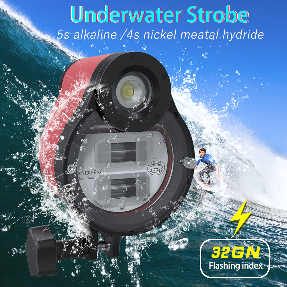 Photography Lighting Brands - Seafrogs ST-100 Pro Unterwasserfotografie Strobe 100