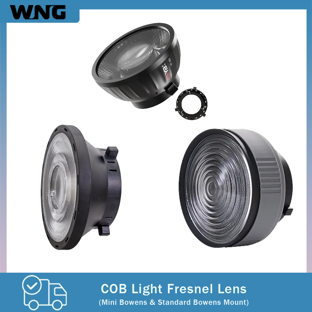 Photography Lighting Box - Fresnel-Linse 15-55 Grad Einstellbarer Fokusadapter für