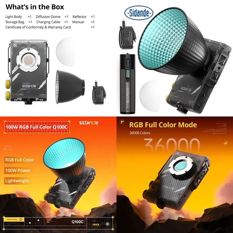 Photography Lighting Brands - Marke für Sidande Q100C Q100Lite Optisches
