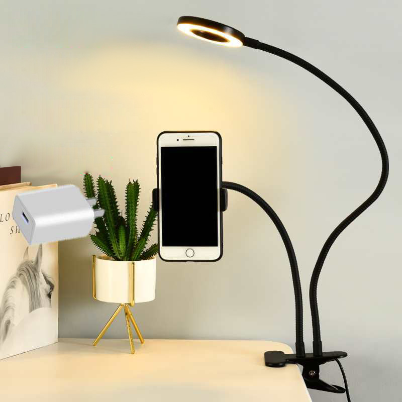 Photography Lighting Stick - Universeller flexibler Handyhalter mit Selfie-Ringlicht, Büro-Lazy-Bracket,