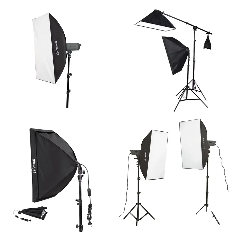 Photography Lighting Box - Hochwertiges Tragbares Fotostudio Fotografie-Blitzlicht Schwarze Softbox