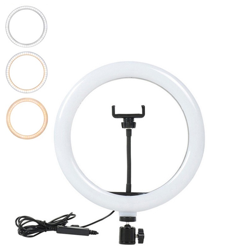 Photography Lighting Stick - Videoleuchte 16/26/33cm Selfie-Ring-LED-Licht, dimmbar, runde Ringlichtlampe