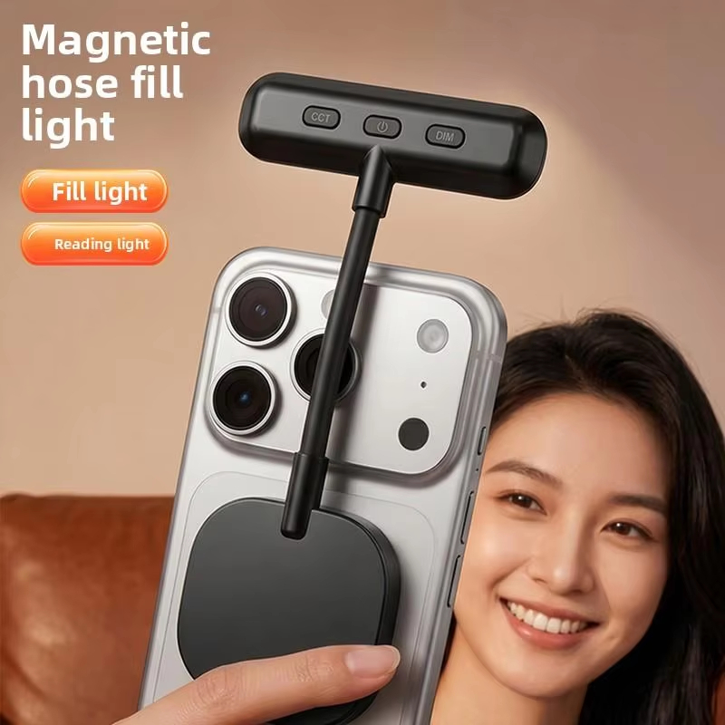 Photography Lighting Video - Magnetisches Handy-Füllicht, 3-Farben Tragbares Mini-Handlicht für
