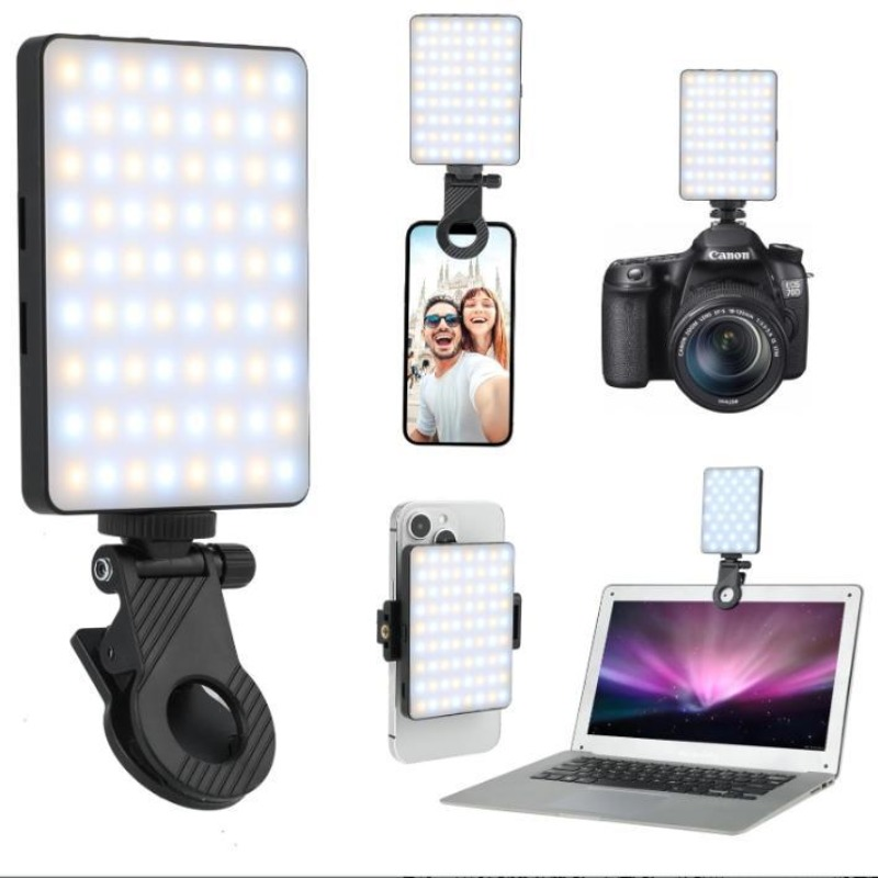 Photography Lighting Video - 1 Stück Wiederaufladbares LED-Selfie-Licht, 3 Modi