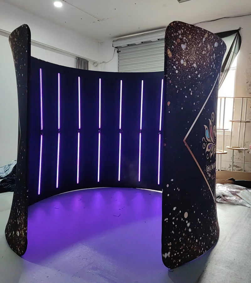 Photography Lighting And Backdrop - 360-Grad-Fotobox-Gehäuse mit kostenlosem individuellem Logo-Hintergrund und