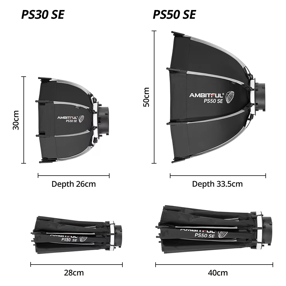 Ambitful PS30/PS50 SE 30cm 55c – Photography Lighting Box Bewertung und Preis