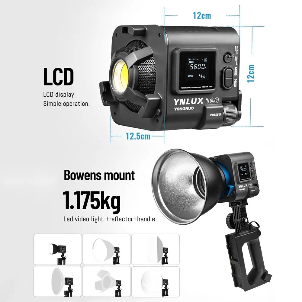 YONGNUO YNLUX100 100W 3200K-56 – Photography Lighting Video Bewertung und Preis