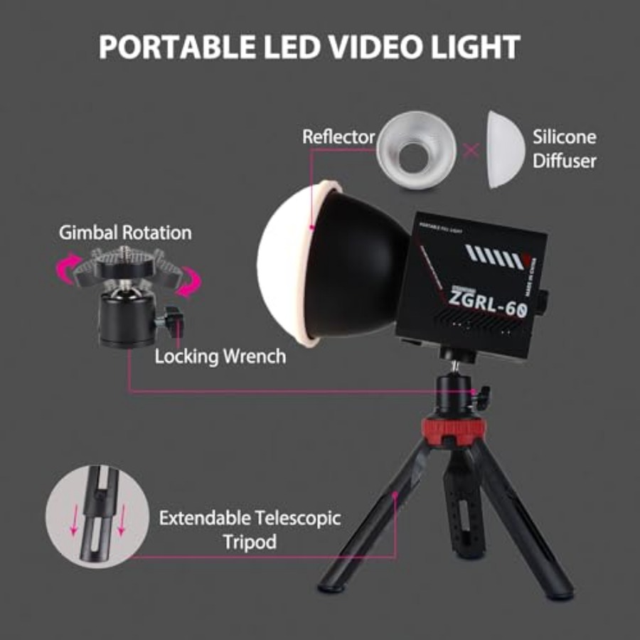 60W COB LED-Videoleuchte, trag – Photography Lighting Video Bewertung und Preis