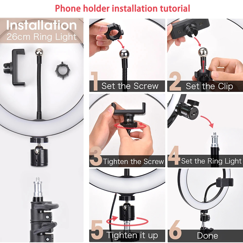 Videoleuchte 16/26/33cm Selfie – Photography Lighting Stick Bewertung und Preis