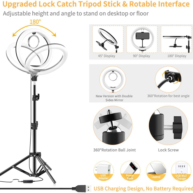 Videoleuchte 16/26/33cm Selfie – Photography Lighting Stick Bewertung und Preis