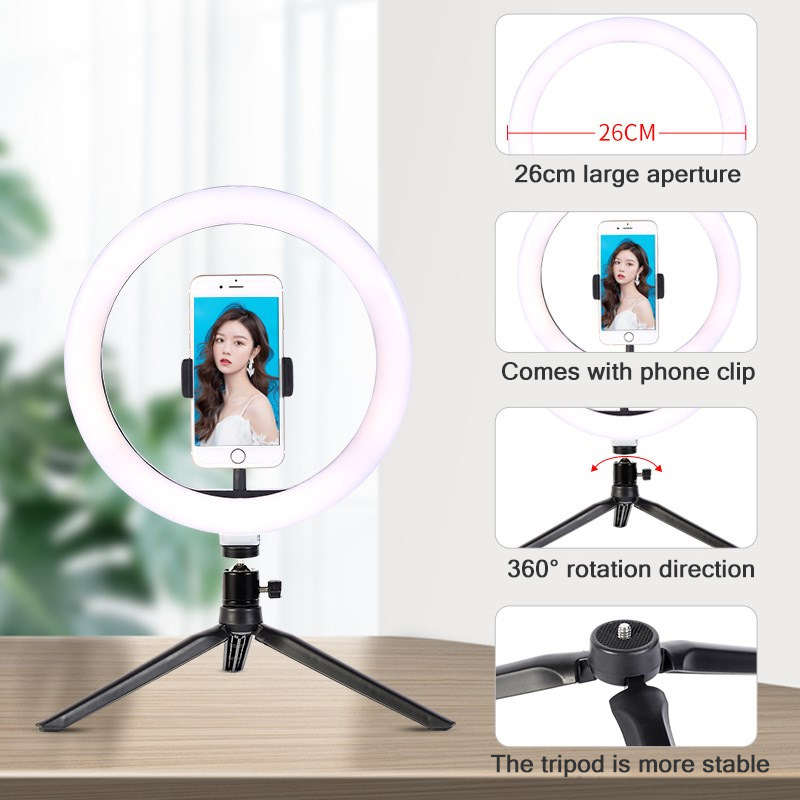 26 cm 10 zoll Led Ring Selfie  – Photography Lighting Stick Bewertung und Preis